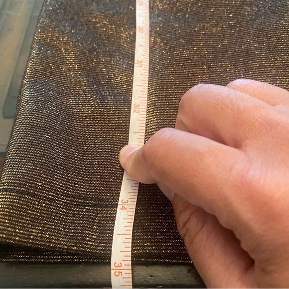 Alice + Olivia Gold Bronze Dress Back Mesh Detail size 6 - Picture 11 of 15